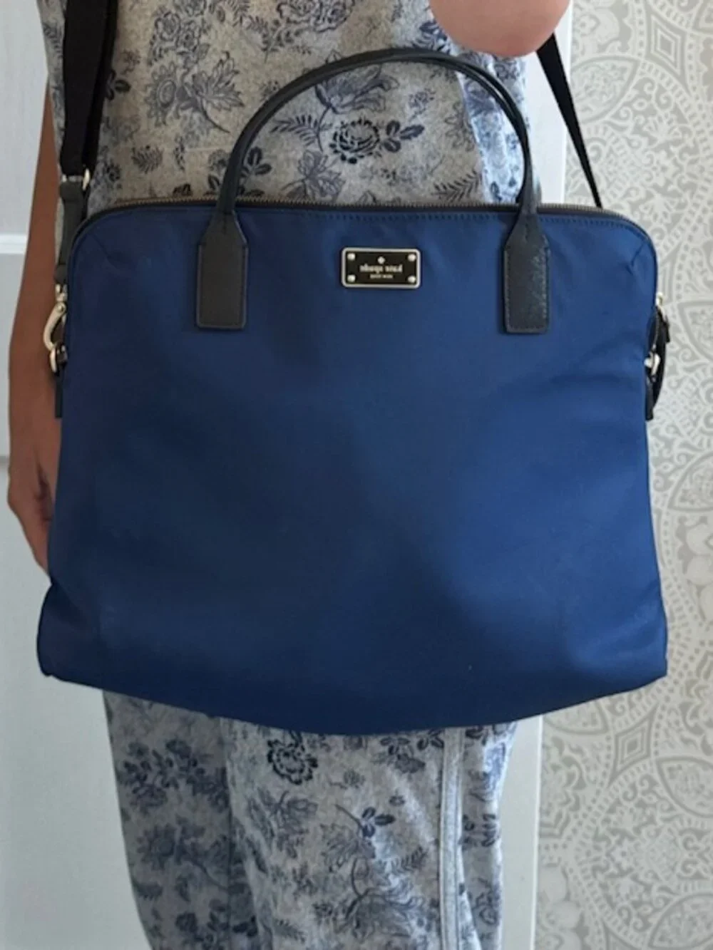 Kate Spade New York Blue Nylon Laptop/Work Tote